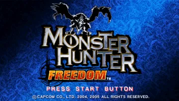 Monster Hunter Freedom (EU - AU) screen shot title